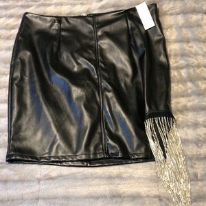 Fashion to Figure x SRV collection leather skirt